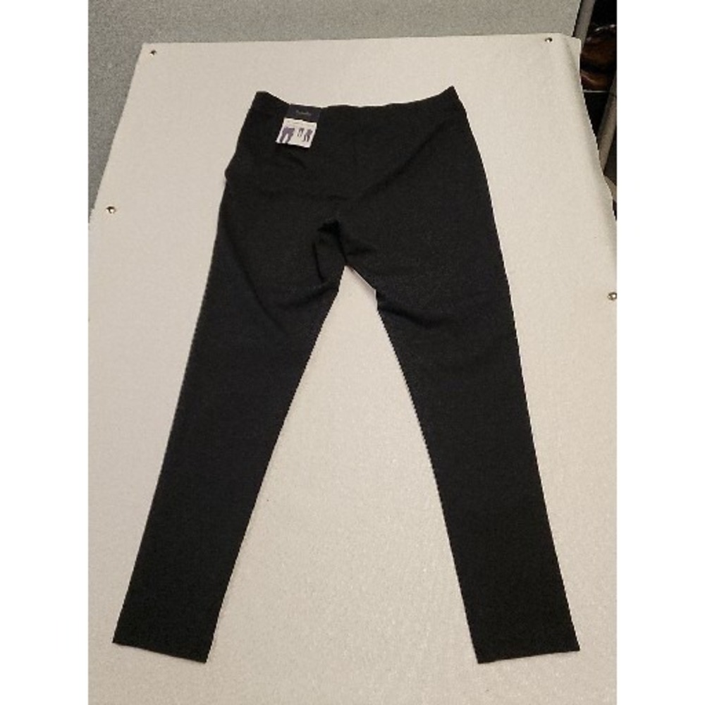Rafaela Women's Size 12 Leggings‎ Faux Leather Front Black Casual New